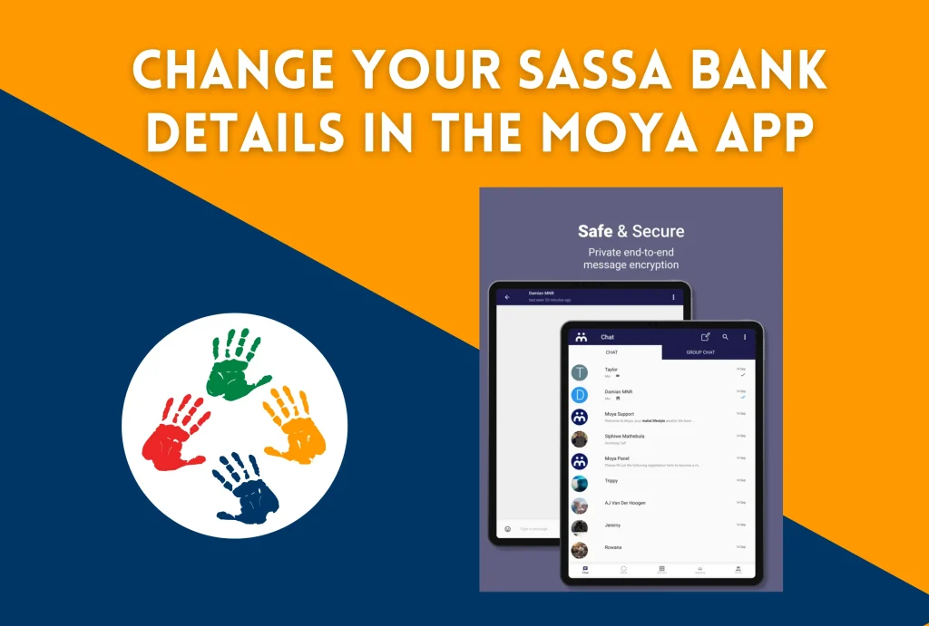 Moya App SASSA Change Bank Details